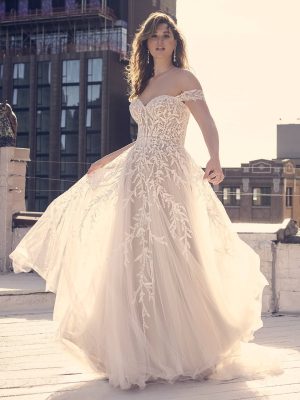 Maggie Sottero Oriana A Line Bridal boutique San Diego