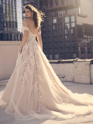 Maggie Sottero Oriana A Line Classic wedding dresses with long trains
