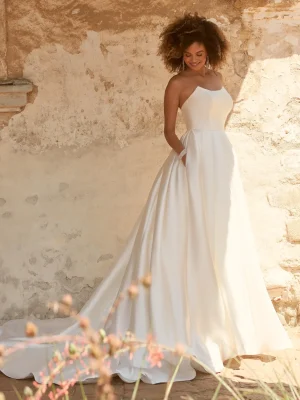 Maggie Sottero Selena A line Wedding gown alterations San Diego