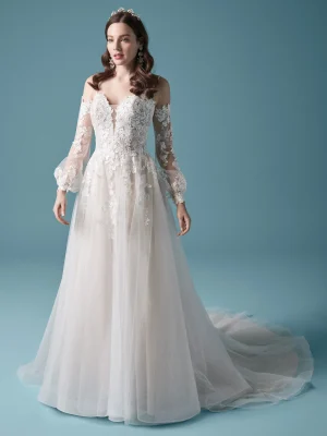 Maggie Sottero Stevie Romantic lace wedding dresses 1