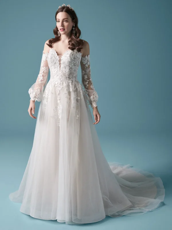 Maggie Sottero Stevie Romantic lace wedding dresses 1