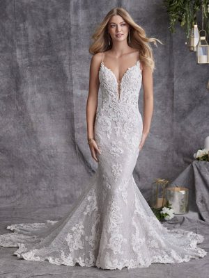 Maggie Sottero Tuscany Royale Sheath Bridal gown shopping San Diego 1