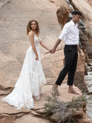 Maggie Sottero Winter A Line Bespoke wedding dresses worldwide