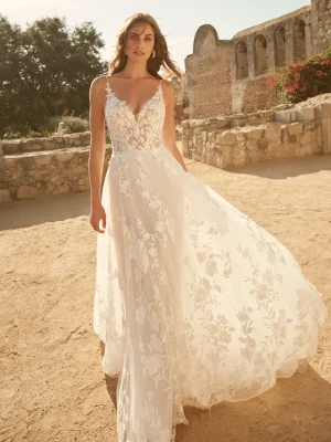Maggie Sottero Winter A Line Designer wedding dresses San Diego 1