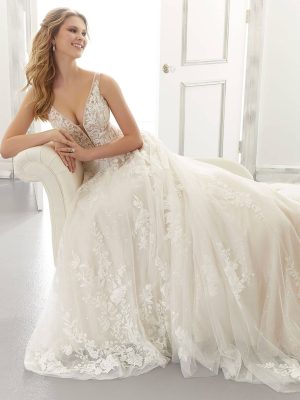 Morilee Ana A Line Custom wedding dresses near me
