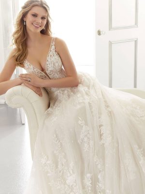 Morilee Ana A Line Top rated wedding dress store San Diego