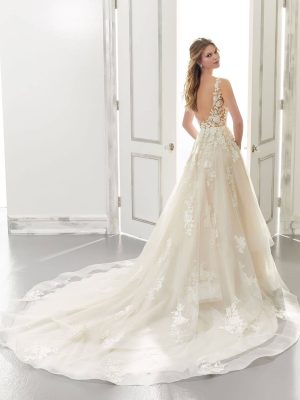 Morilee Audrey A line Bridal gown shopping San Diego