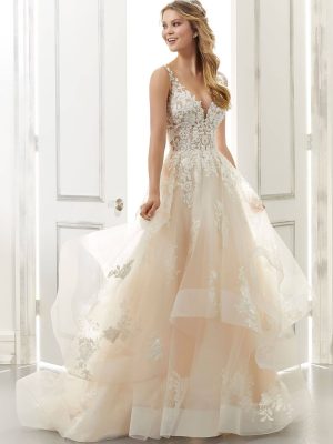 Morilee Audrey A line Handmade wedding dresses USA