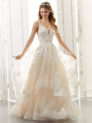Morilee Audrey A line Online bridal gown shopping