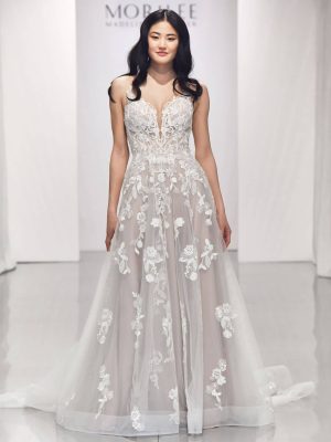 Morilee Bernadette A line Where to buy a wedding dress online