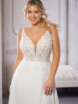 Morilee Caitlin A line Luxury wedding gowns San Diego
