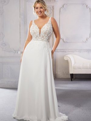 Morilee Caitlin A line wedding dress