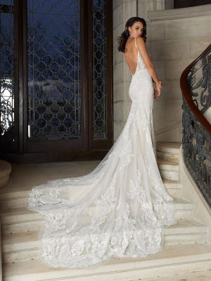 Morilee Chantrelle fit and flare Wedding dress shop San Diego