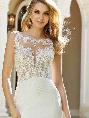 Morilee Fabiola Sheath Luxury wedding gowns San Diego