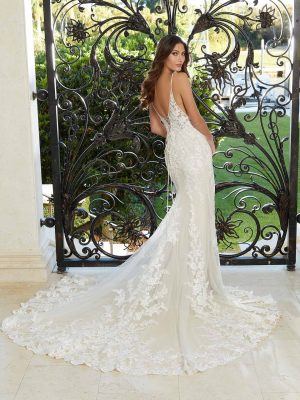 Morilee Francine Fit and Flare Handmade wedding dresses USA