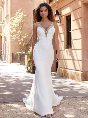 Morilee Jamie Fit and Flare Affordable wedding dresses San Diego