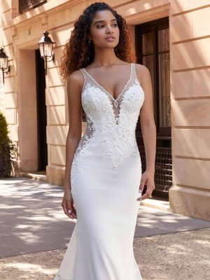 Morilee Jamie Fit and Flare Luxury wedding gowns San Diego