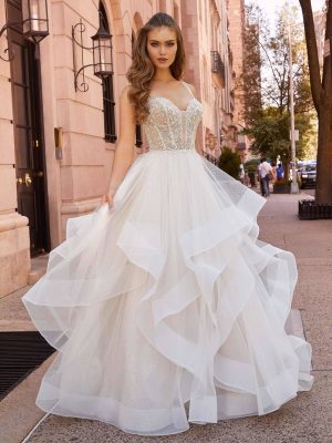 Morilee Janine Ball Gown Romantic lace wedding dresses