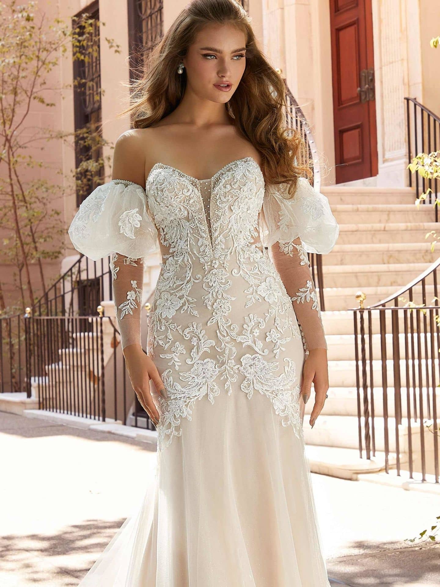 Morilee Jordanna Fit and Flare Mermaid Custom wedding dresses San Diego