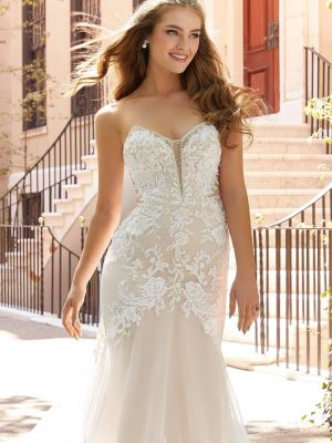 Morilee Jordanna Fit and Flare Mermaid Wedding dress stores near me