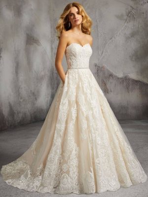 Morilee Lisa A Line Designer wedding gowns for sale