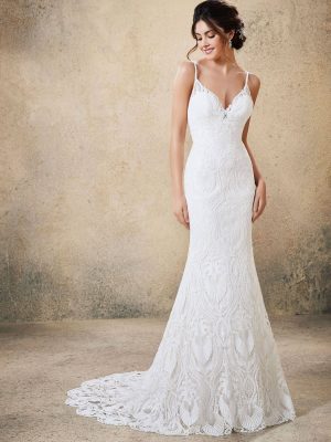 Morilee Riley fit and flare wedding dress