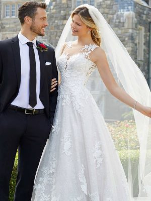 Morilee Sansa ball gown Luxury bridal boutique online