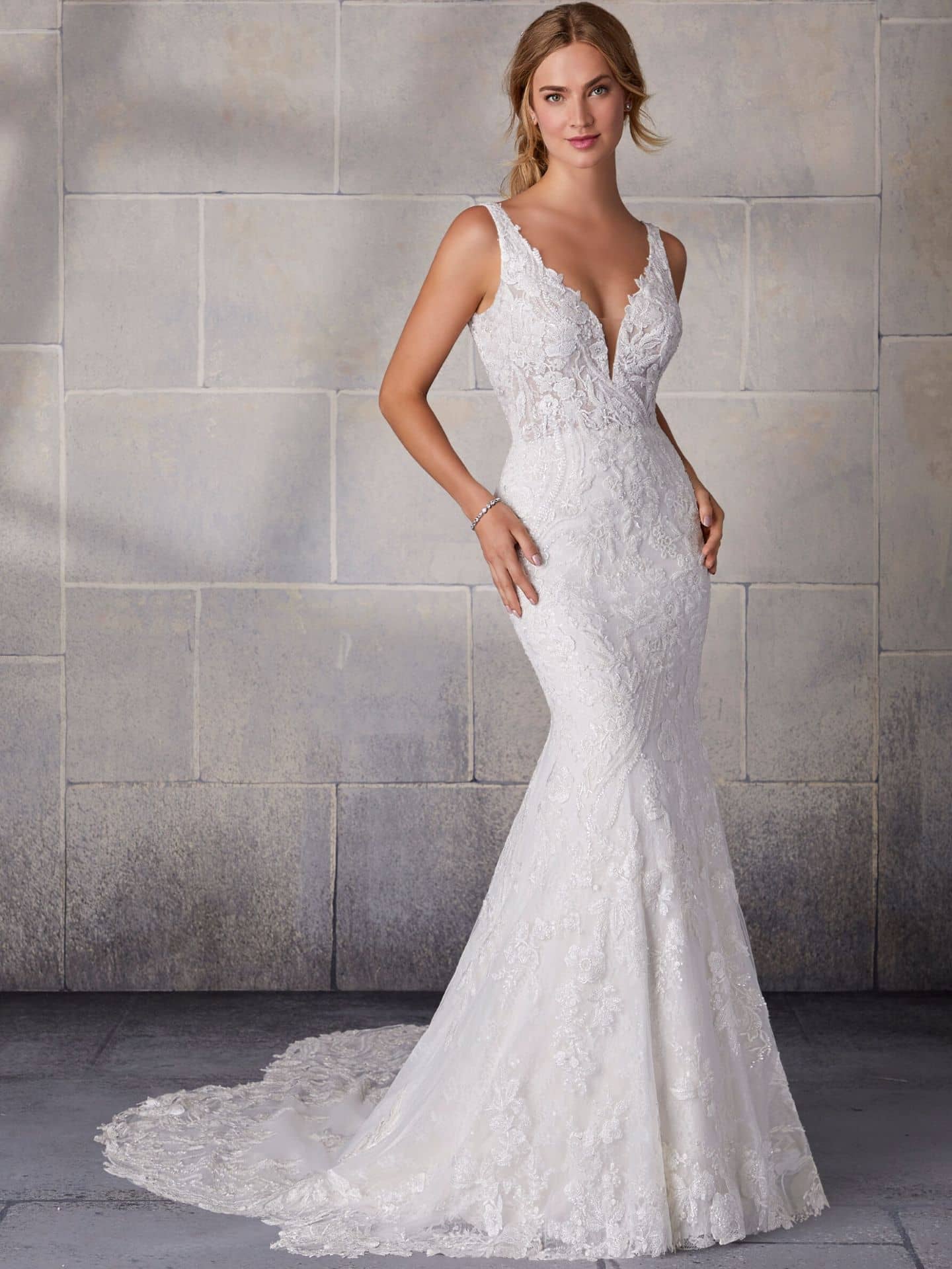 Morilee Stefani fit and flare wedding dress