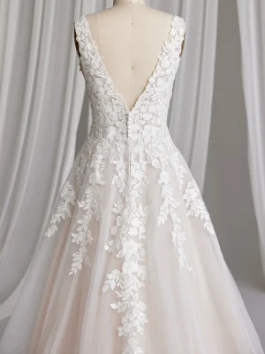 Rebecca Ingram Alexandria A Line Beach wedding gowns for destination weddings 1