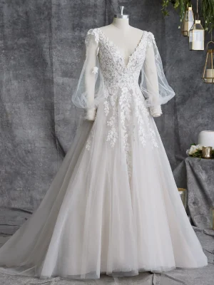 Rebecca Ingram Alexandria A Line Custom wedding dresses near me 2