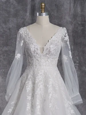 Rebecca Ingram Alexandria A Line Custom wedding dresses near me 3
