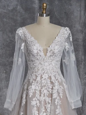 Rebecca Ingram Alexandria A Line Custom wedding dresses near me