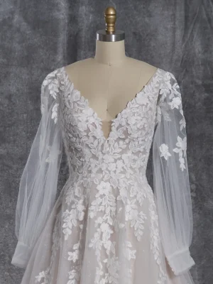 Rebecca Ingram Alexandria A Line Luxury wedding gowns San Diego
