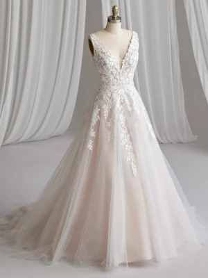 Rebecca Ingram Alexandria A Line Vintage wedding dress collection 1