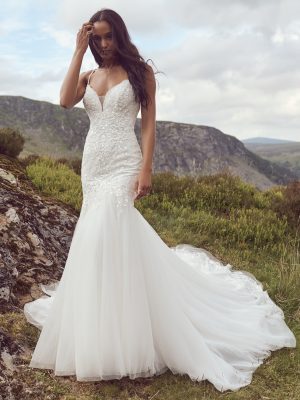 Rebecca Ingram Beatrice Fit and Flare Luxury wedding gowns San Diego 1