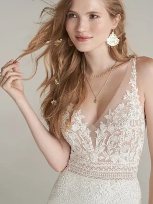 Rebecca Ingram Betty Fit and Flare Ethereal wedding dresses for outdoor weddings