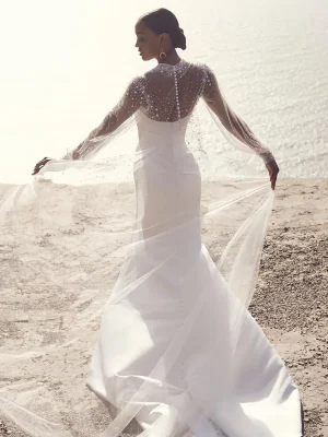 Rebecca Ingram Clover Sheath Wedding Dress 23RS059A01 PROMO7 DW Bespoke wedding dresses worldwide