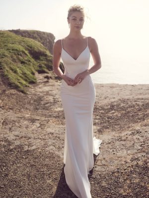 Rebecca Ingram Dionne Sheath Handmade wedding dresses USA