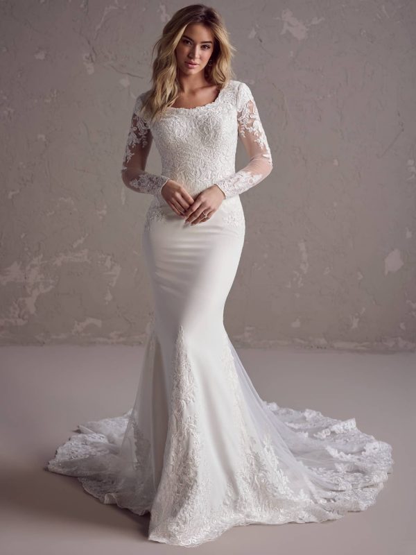 Rebecca Ingram Felicia Leigh Fit and Flare Top rated wedding dress store San Diego 1