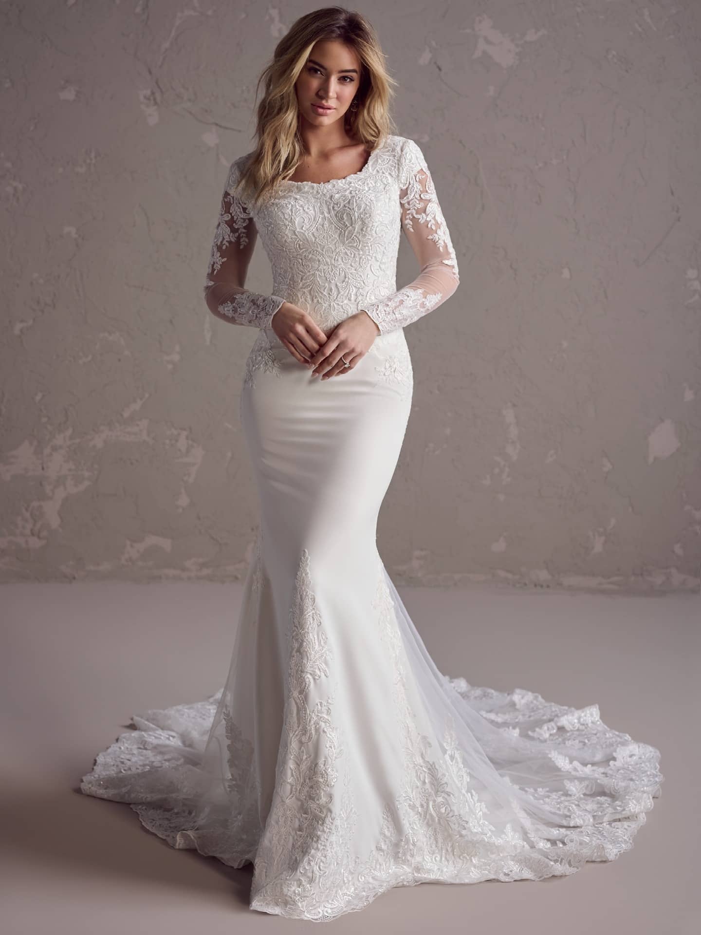 Rebecca Ingram Felicia Leigh Fit and Flare Top rated wedding dress store San Diego 1