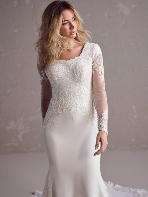 Rebecca Ingram Felicia Leigh Fit and Flare Top rated wedding dress store San Diego