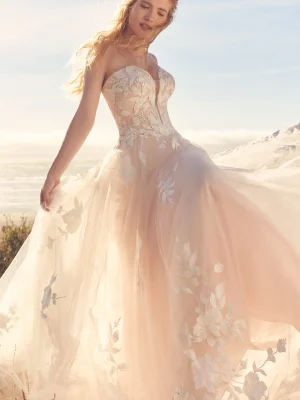 Rebecca Ingram Hattie Lane A Line Bridal gown shopping San Diego 1