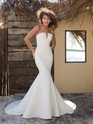 Rebecca Ingram Marsha Fit and Flare Designer wedding dresses San Diego min