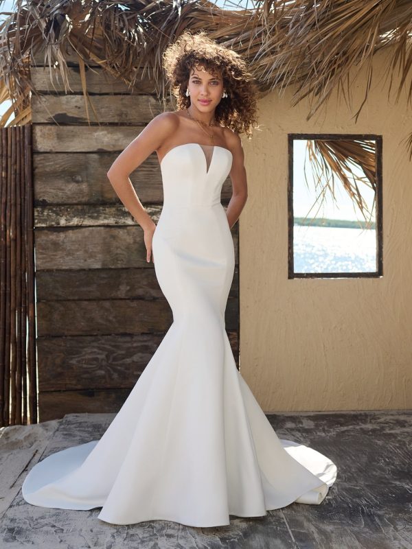 Rebecca Ingram Marsha Fit and Flare Designer wedding dresses San Diego min