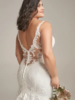 Rebecca Ingram Wendi Mermaid Wedding Dress 22RC600A01 Alt4 IV Plus size wedding dresses San Diego