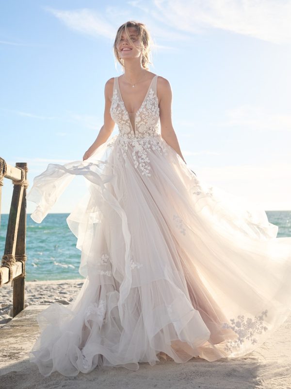 Rebecca Ingram Winona A Line Luxury wedding gowns San Diego