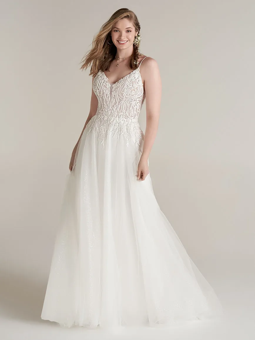 Rebecca Ingram barbara A line Designer wedding gowns for sale