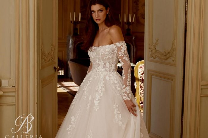 A Line Wedding Dresses with Sleeves 4