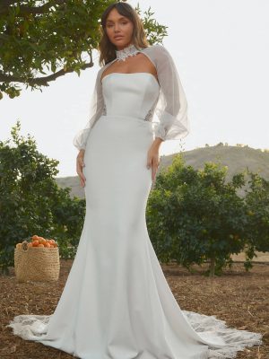 Beloved by Casablanca Julian Fit and Flare Wedding Dress 0203