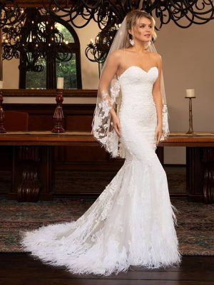 Casablanca Adeline Fit and Flare Wedding Dress